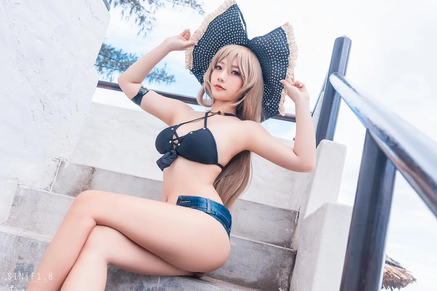 Messie Huang – NO.03 Jean Bart swimsuit [20P]插图4